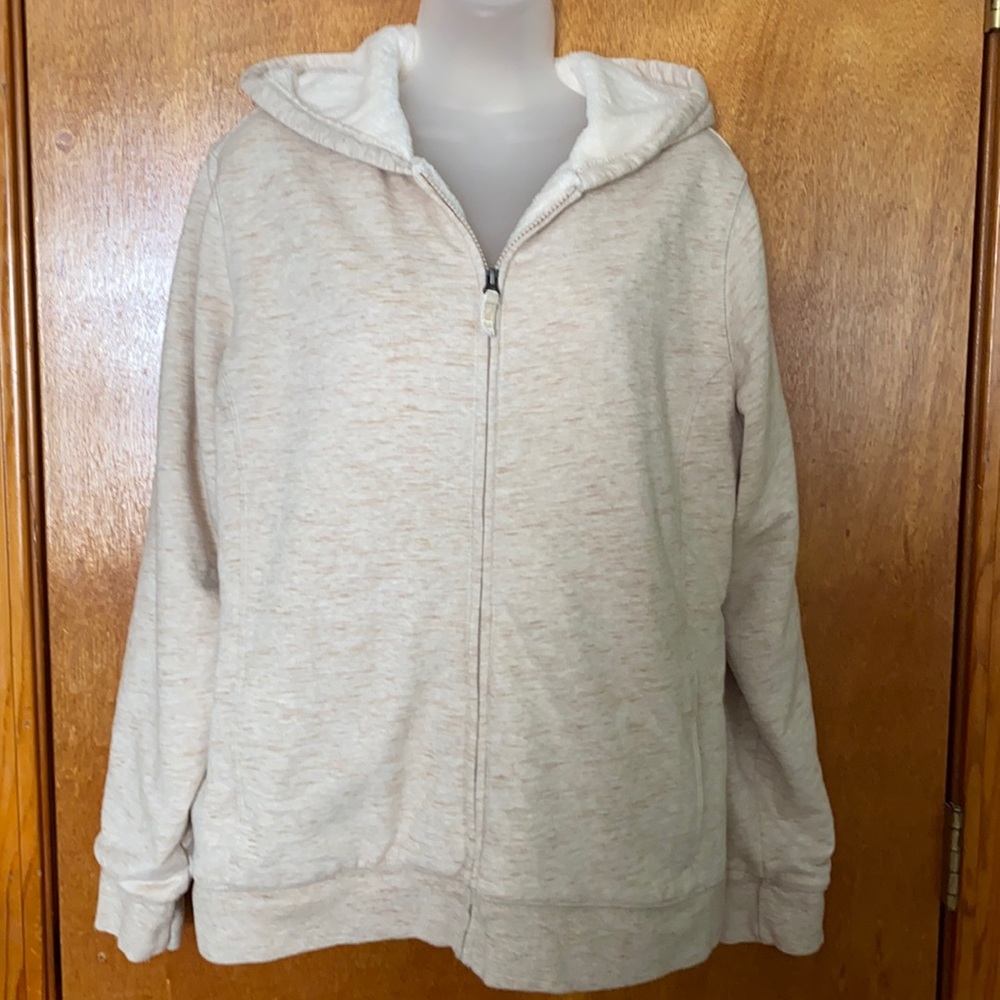 LL Bean Fleece Lined Zip Up Sweatshirt